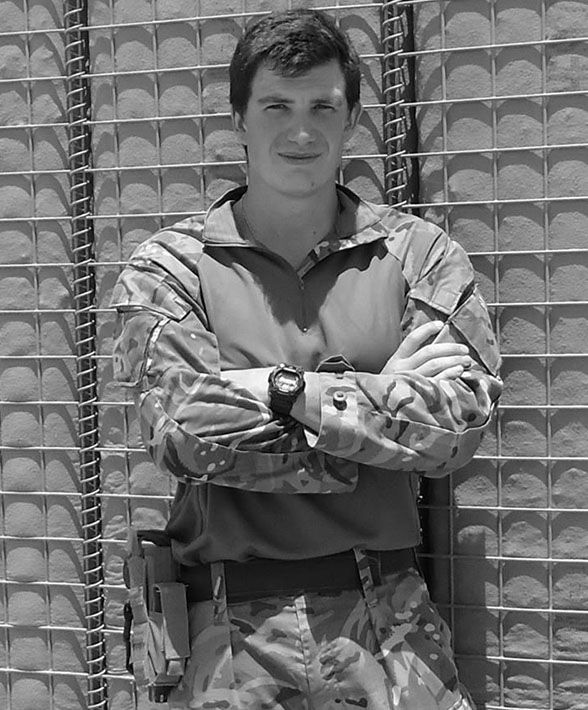 DSET Armed Forces Covenant Richard Varley in Uniform Black and White
